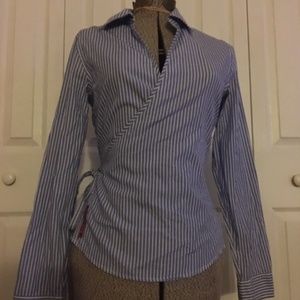 Tommy Hilger Striped long sleeve shirt size 8